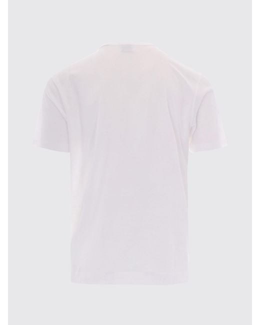 Boss White Thompson Cotton Blend T-Shirt for men