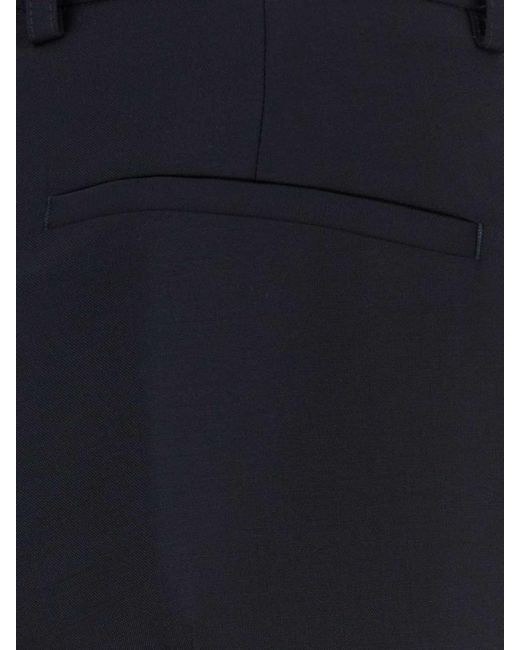 Jil Sander Blue Slim Fit Tailored Trousers for men
