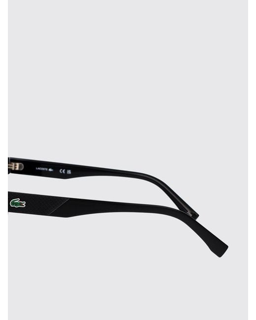 Lacoste Black Acetate Sunglasses for men