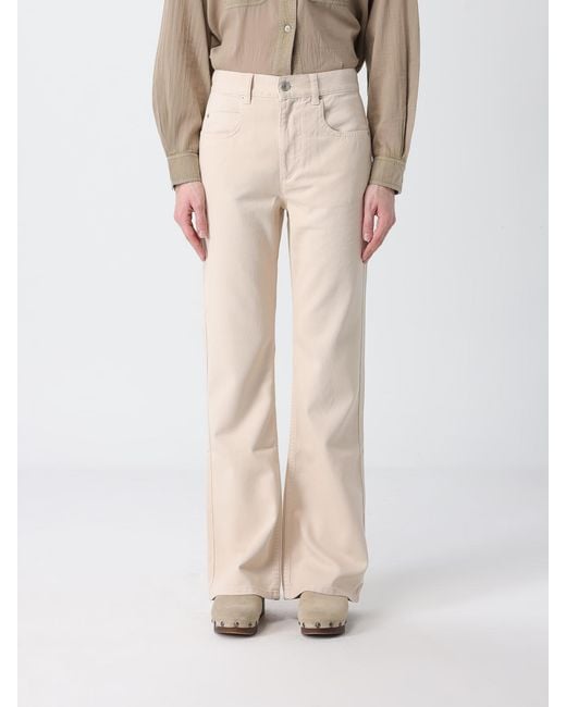Isabel Marant Natural Straight Denim Jeans