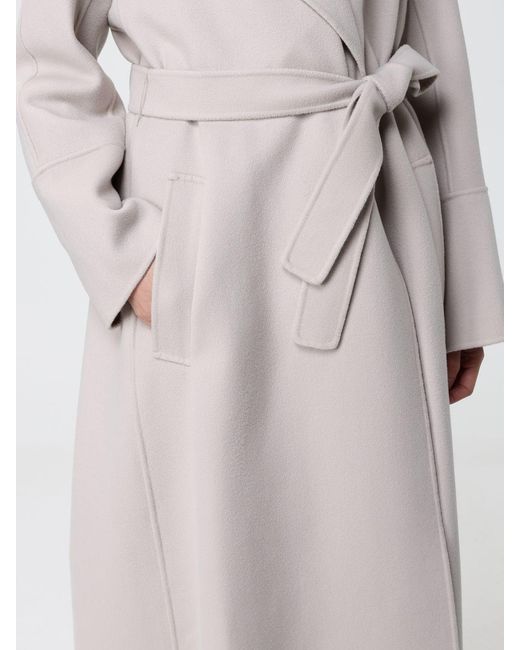 Max Mara White Poldo Wool Coat 'S