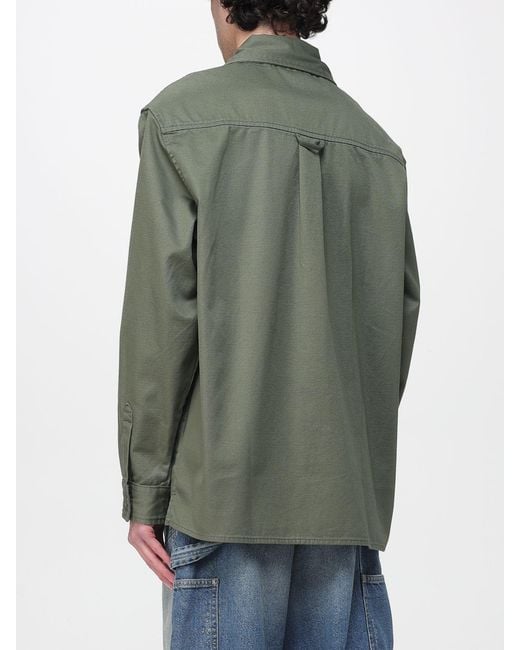 Carhartt Green Kelly Cotton Overshirt for men