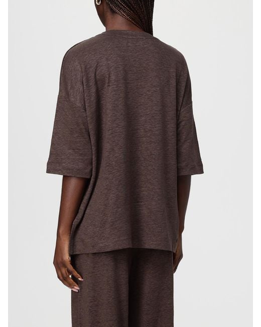 Kangra Brown Linen Knitwear