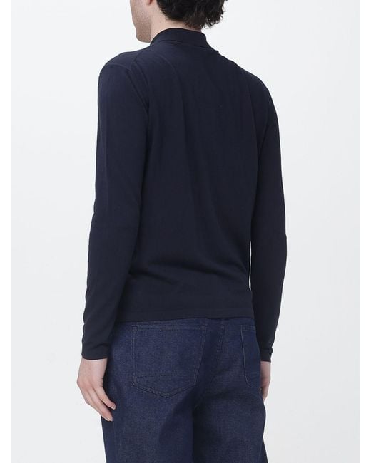 Brooksfield Blue Knitted Cardigan for men