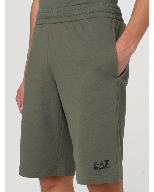 Short EA7 pour homme en coloris Green