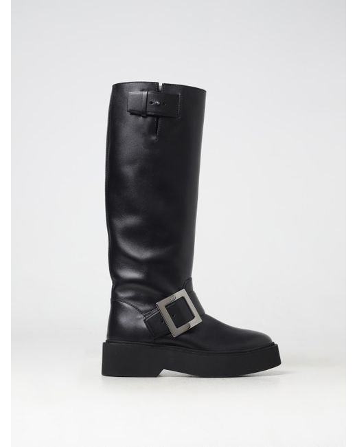 Botines Planos Mujer Roger Vivier de color Black