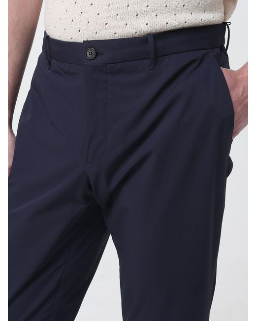 Incotex Blue Stretch Jersey Chino Trousers for men