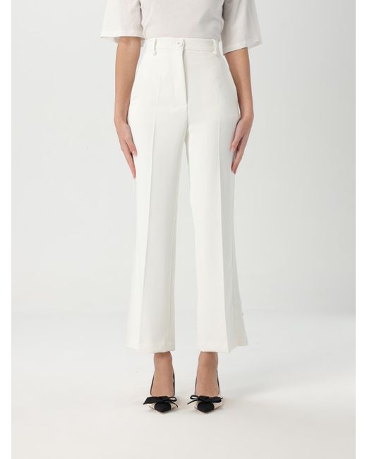 Elisabetta Franchi White Trousers