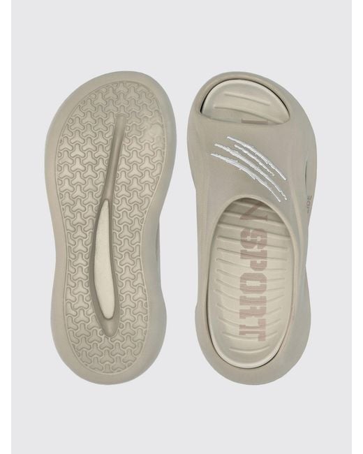 Philipp Plein White Rubber Sliders for men