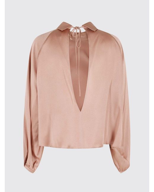 Semicouture Pink Satin Blouse
