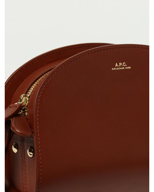 A.P.C. Brown Schultertasche Damen