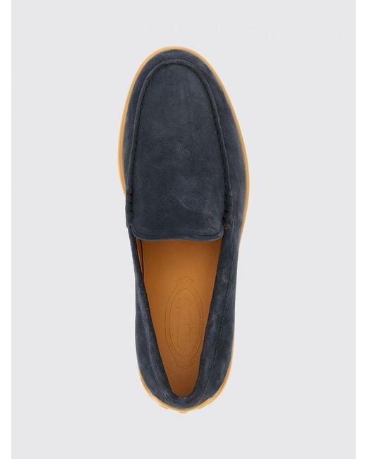 Tod's Blue Suede Loafer for men