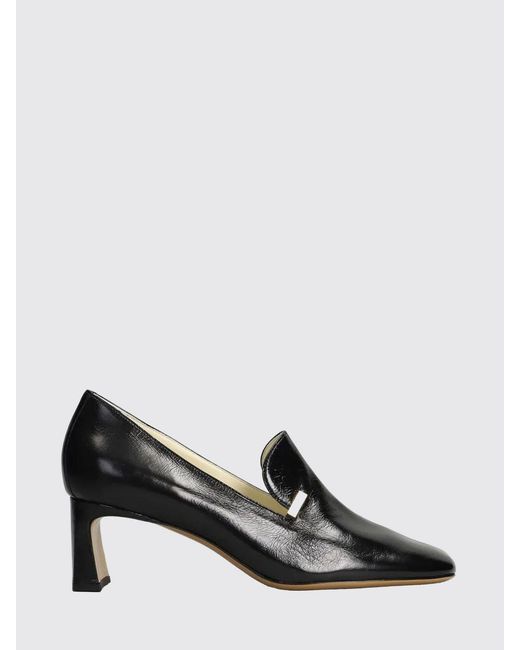 Phoebe Philo Black Club Loafer Leather Pumps