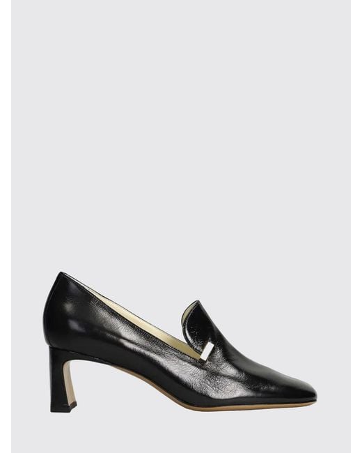 Phoebe Philo Black Club Loafer Leather Pumps