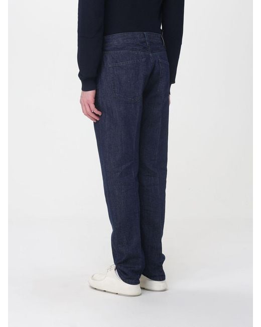 PT Torino Blue Cotton Straight Jeans for men
