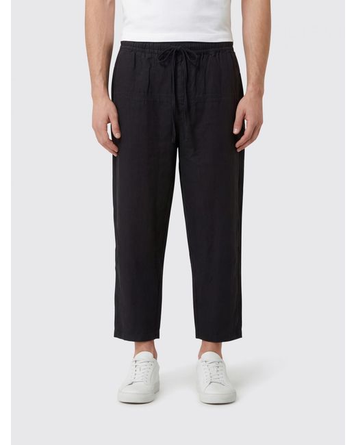 Thom Krom Black Linen Jogging Trousers for men