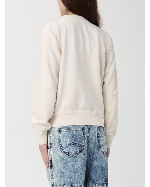 Isabel Marant White Moby Cotton Logo Sweatshirt