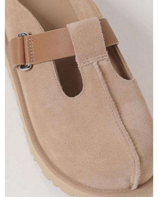 Ugg Natural Goldenstar Hi Suede Sabots
