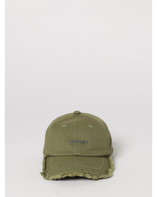 Jacquemus Green Cotton Baseball Cap for men