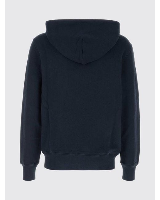 Autry Blue Cotton Hoodie for men