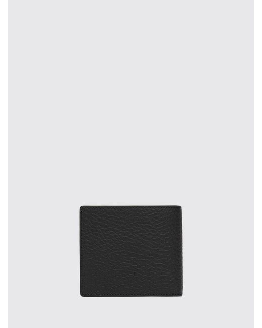 Gianni Chiarini White Pebbled Leather Bifold Wallet With Logo Lettering for men