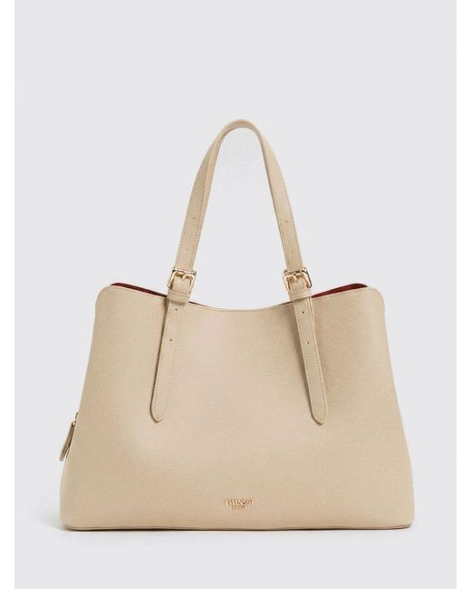 Twinset Natural Grained Synthetic Leather Bag