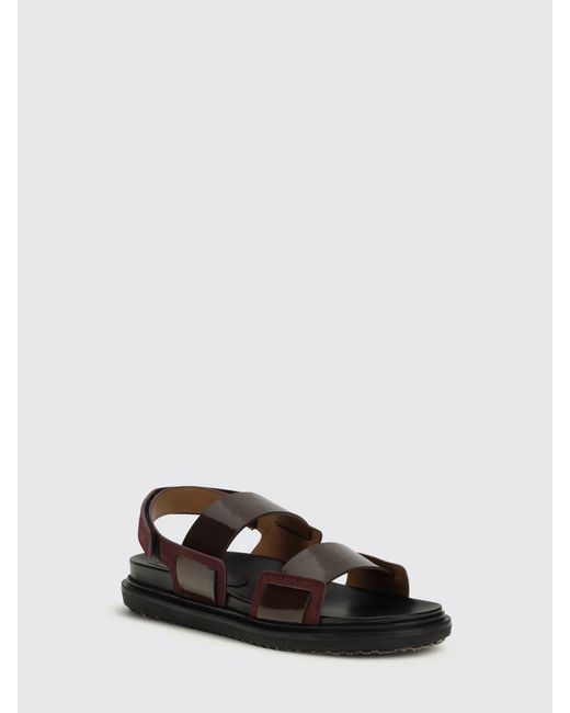 Marni White Leather Sandals