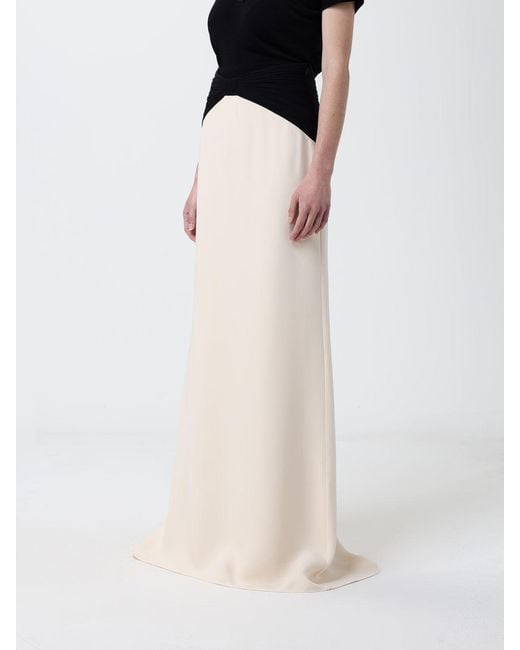Valentino White Cady Couture Skirt