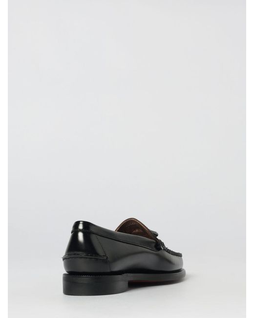 Sebago Black Classic Will Brushed Leather Loafers for men