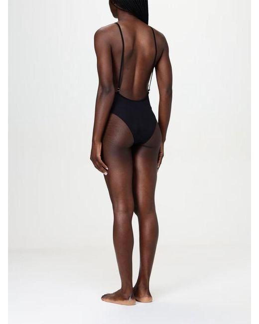 DIESEL Black Daisy Polyester Swimsuit