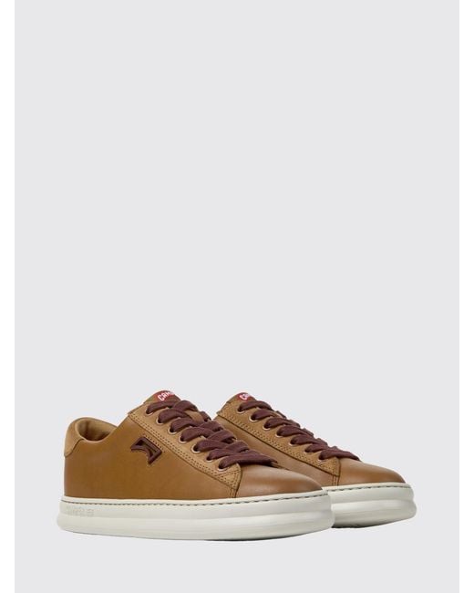Camper Brown Runner Leather Sneakers