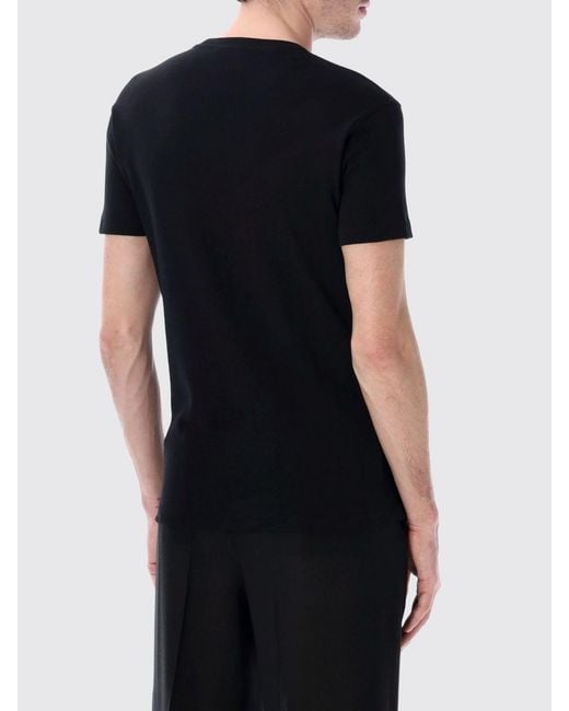 Tom Ford Black Basic Cotton T-Shirt for men