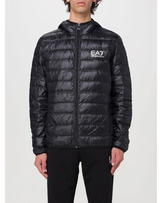 Manteau EA7 pour homme en coloris Gray