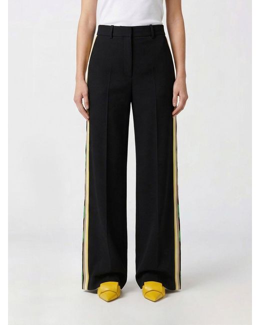 Loewe Black Wool Blend Palazzo Trousers