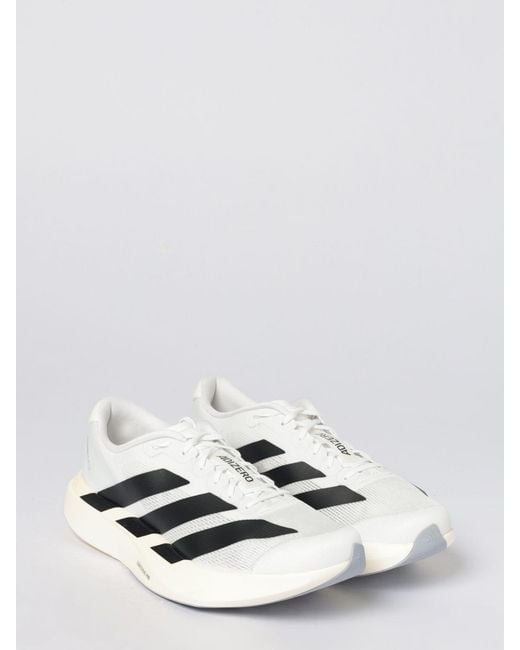 Adidas Originals White Adizero Evo Sl Mesh Sneakers for men