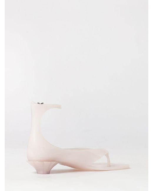 Chloé Natural Chlo&Eacute Jelly Pvc Thong Sandals With Ankle Strap