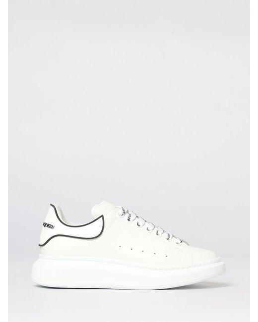 McQueen White Oversize Leather Sneakers for men