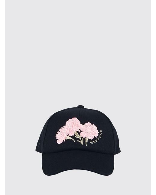 Weekend by Maxmara Blue Cotton Baseball Cap