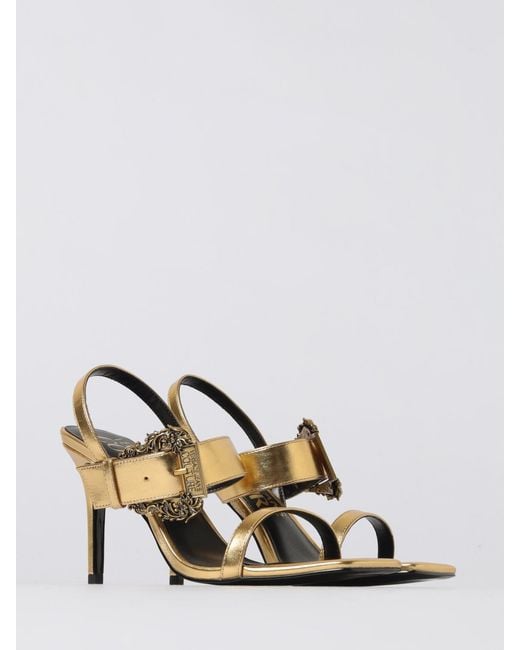 Versace Jeans Couture White Flat Sandals