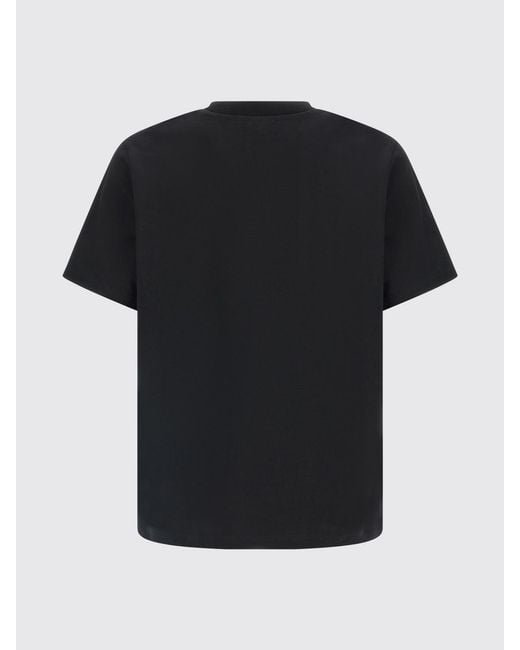 Casablanca Black Printed Organic Cotton T-Shirt for men