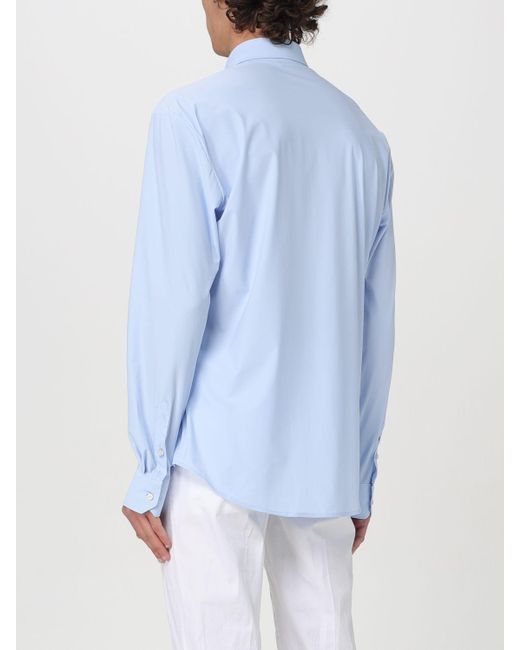 Camicia classica in cotone di Brian Dales in Blue da Uomo