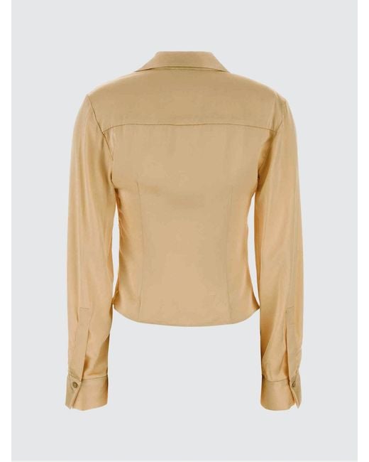 Blumarine Natural Stretch Viscose Blouse