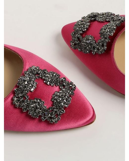 Ballerine Donna di Manolo Blahnik in Pink