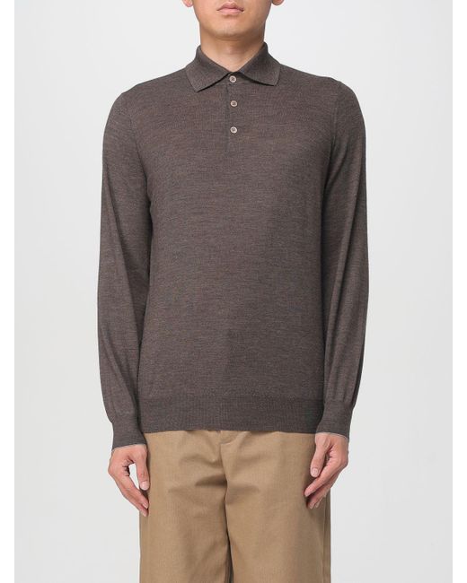 Polo di Brunello Cucinelli in Gray da Uomo