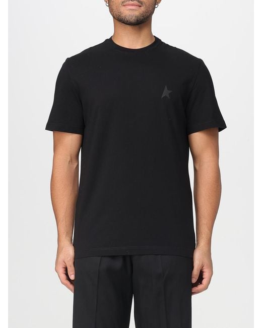 Golden Goose Deluxe Brand Black Cotton T-Shirt for men
