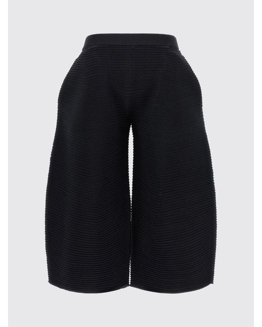 Issey Miyake Blue Cropped Wide-Leg Technical Jersey Pants