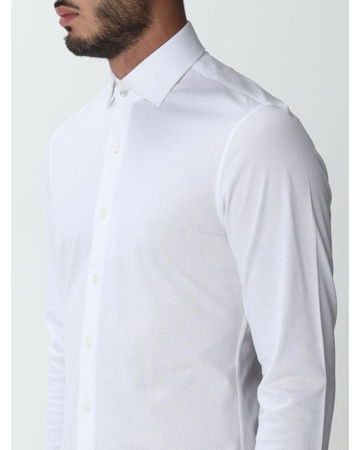 Michael Kors White Michael Shirt In Cotton for men