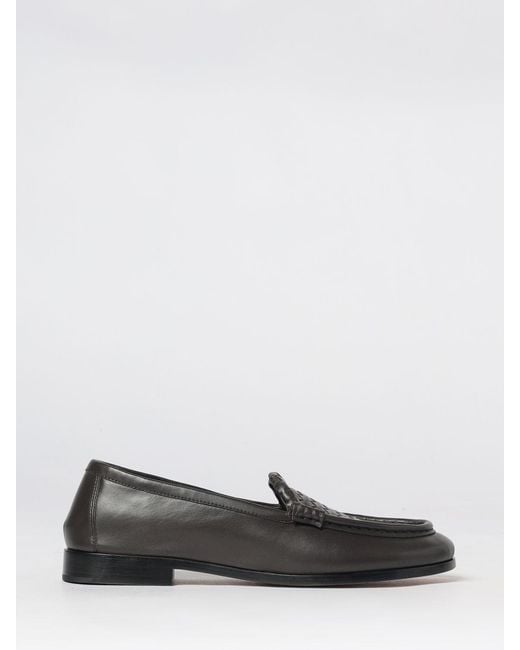 Bottega Veneta White Silenzio Intrecciato Lambskin Leather Loafers for men