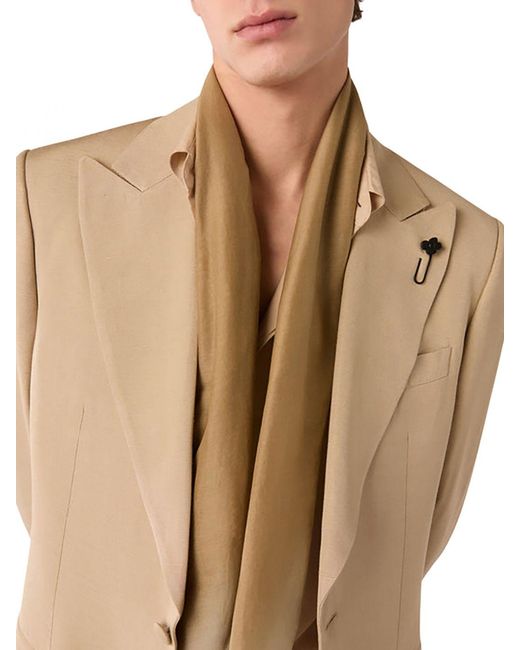 Lardini Natural Silk Foulard for men