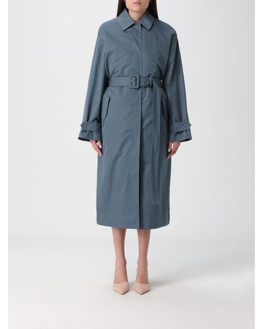 Fendi Blue Cotton Gabardine Raincoat